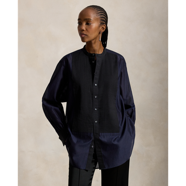 Organza Tuxedo Shirt