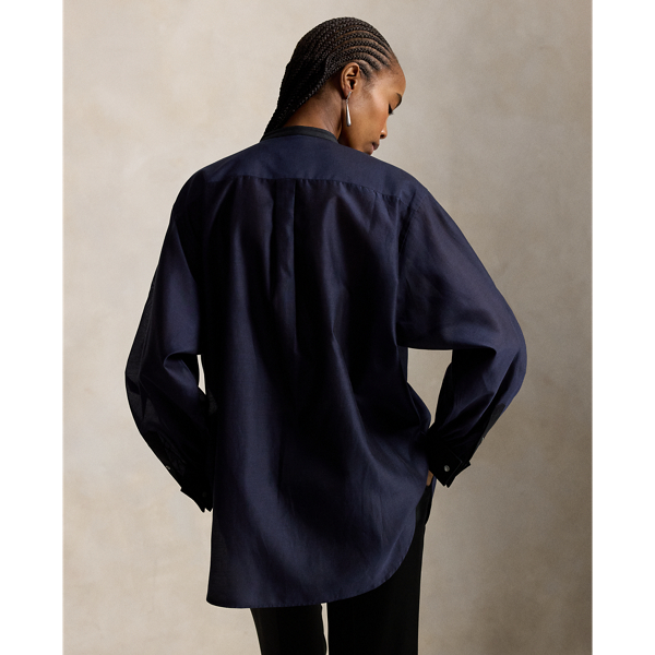 Organza Tuxedo Shirt