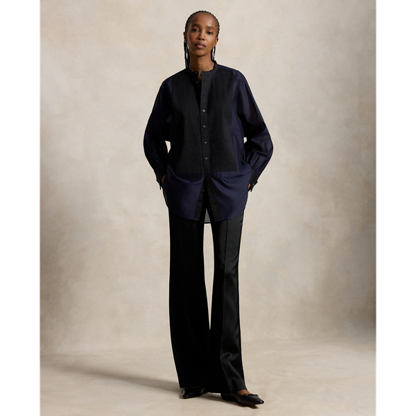 Organza Tuxedo Shirt