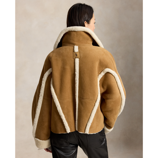 Shearling Toggle Swing Jacket