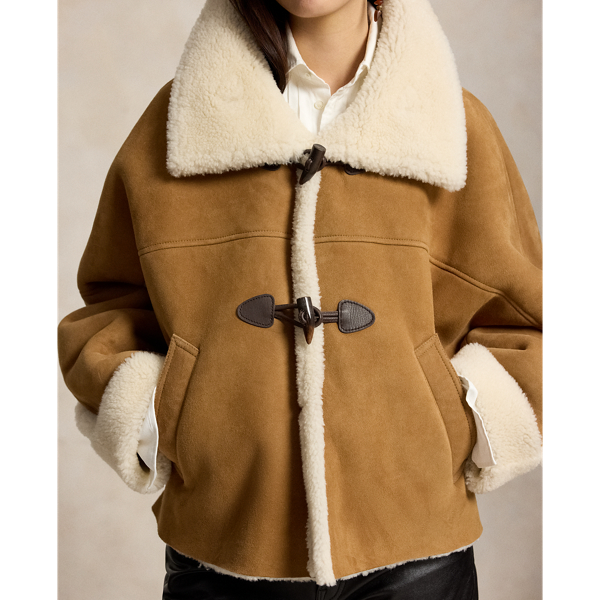 Shearling Toggle Swing Jacket