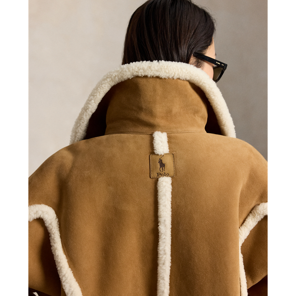 Shearling Toggle Swing Jacket