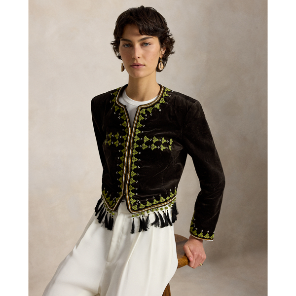 Embellished Velvet Jacket