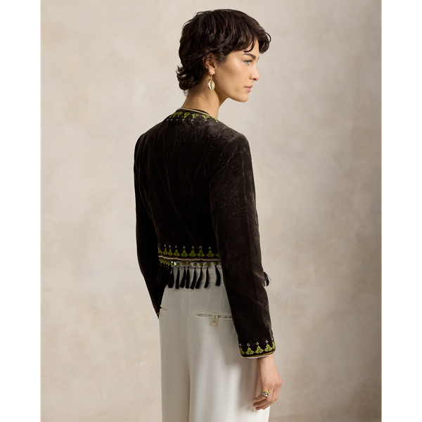 Embellished Velvet Jacket