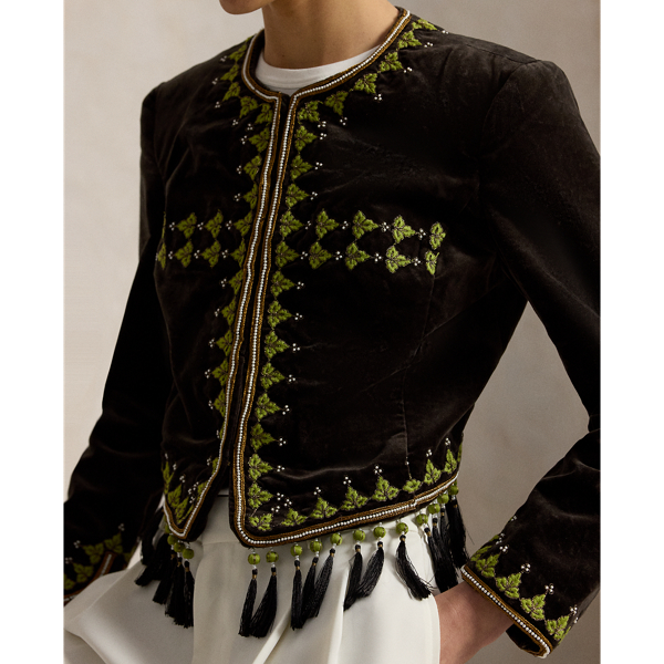 Embellished Velvet Jacket