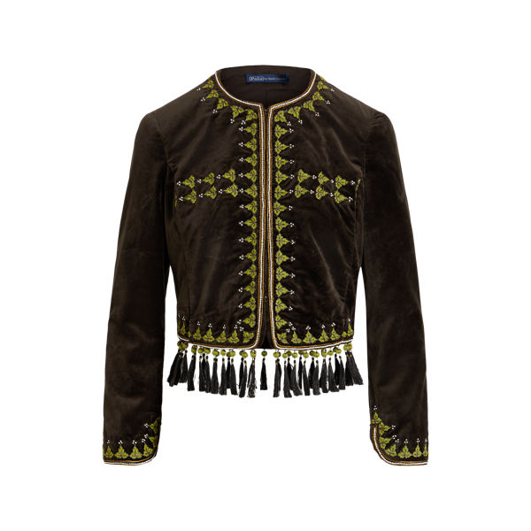 Embellished Velvet Jacket