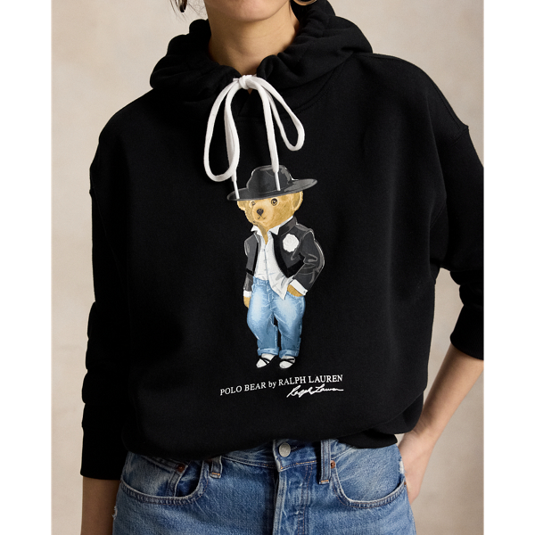 Holiday Polo Bear Fleece Hoodie
