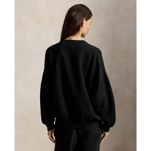 Fleece-Sweatshirt mit Martini&nbsp;Polo&nbsp;Bear