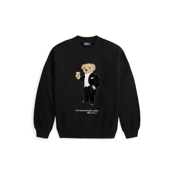 Fleece-Sweatshirt mit Martini&nbsp;Polo&nbsp;Bear