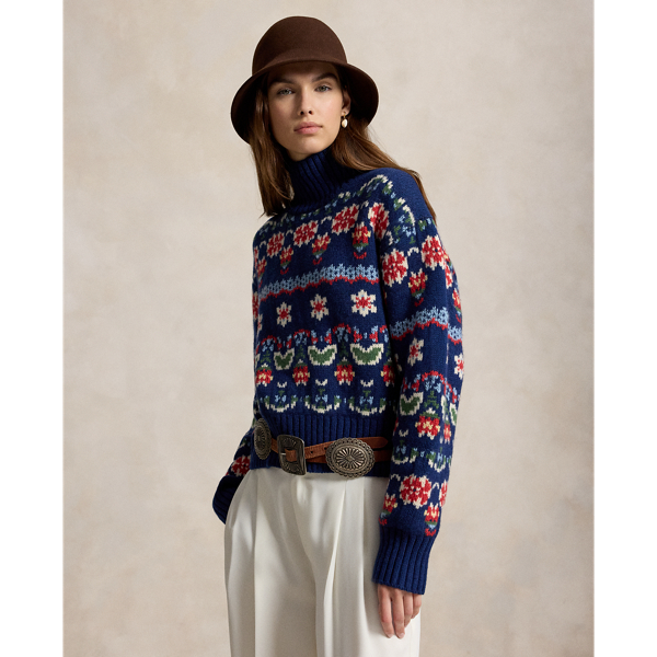 Floral Wool-Blend Jumper
