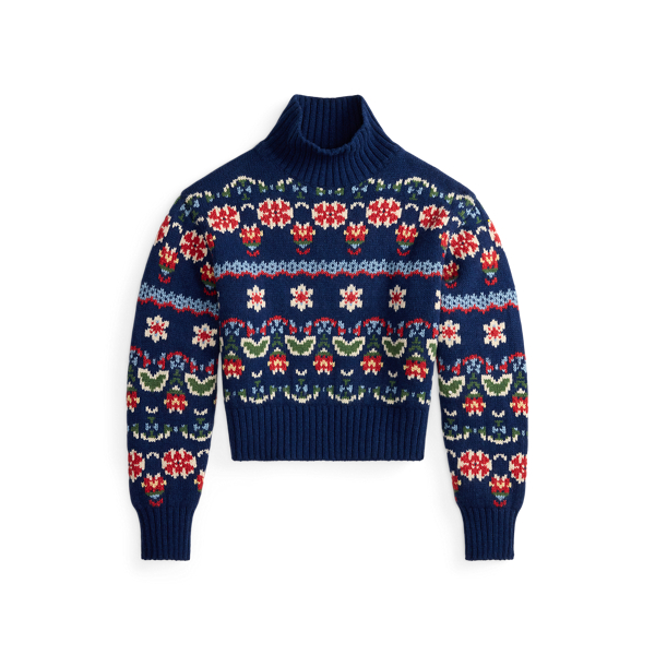 Floral Wool-Blend Jumper