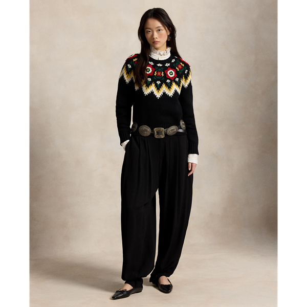 Crocheted Floral Jumper