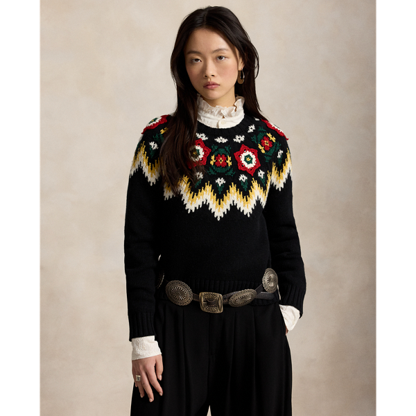 Crocheted Floral Jumper