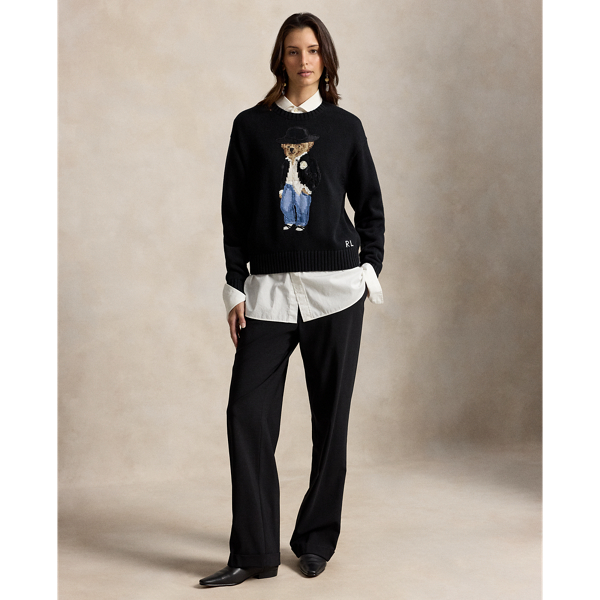 Pull col rond Holiday Polo Bear en coton