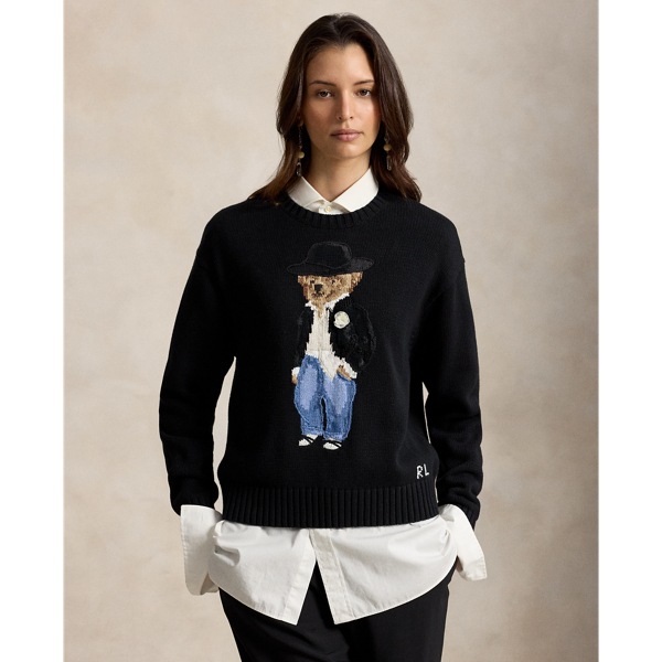 Pull col rond Holiday Polo Bear en coton