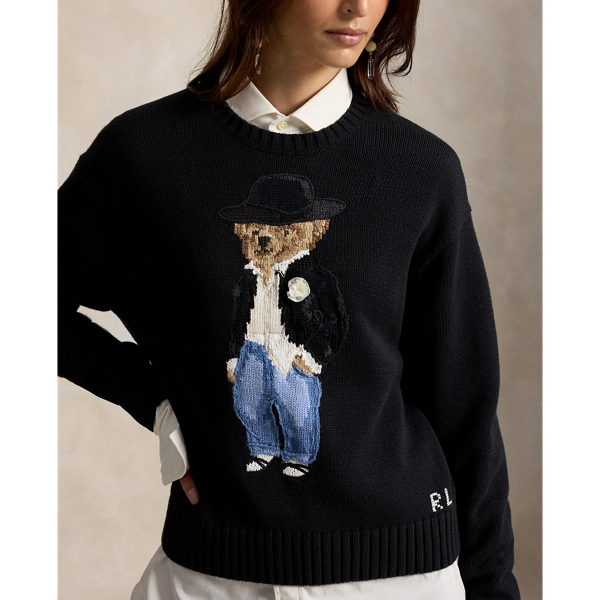 Pull col rond Holiday Polo Bear en coton