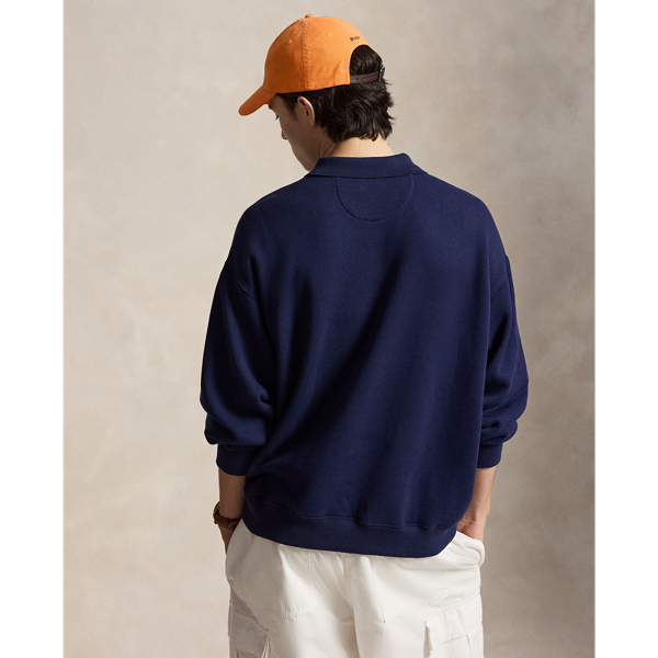 Refined Navy US Open Fleece Long-Sleeve Polo Shirt Polo Ralph Lauren 5