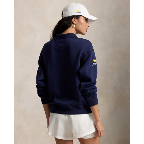 Refined Navy US Open Fleece Long-Sleeve Polo Shirt Polo Ralph Lauren 7