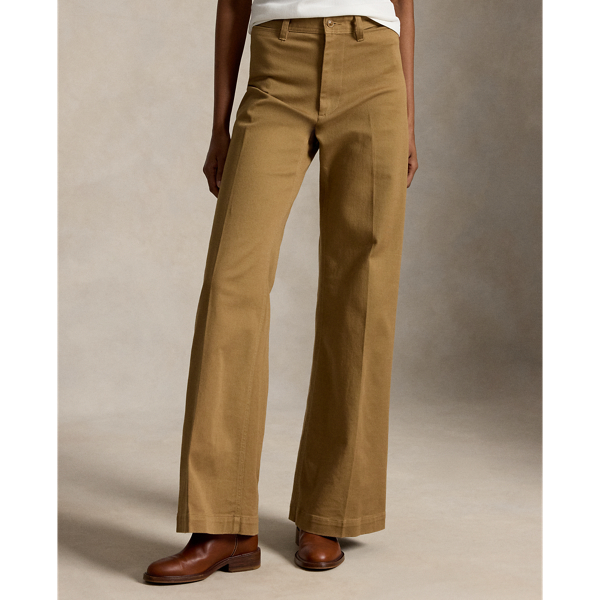 Tan Stretch-Cotton Beaton Pant Polo Ralph Lauren 4