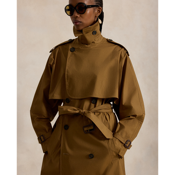 Trench con mantellina
