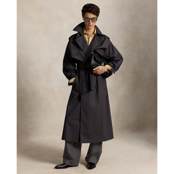 Capelet Trench Coat