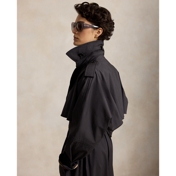 Capelet Trench Coat