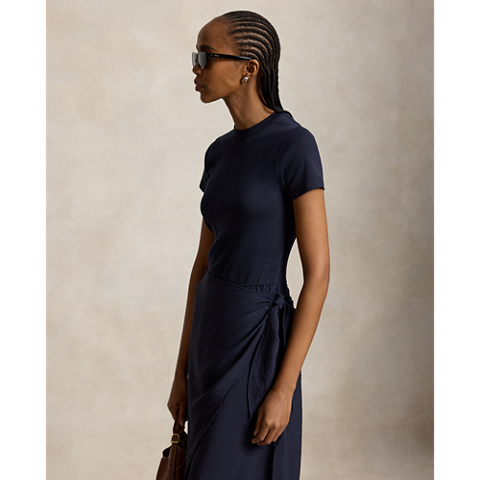 Женские платья Ralph Lauren Faux-Wrap Tee Dress