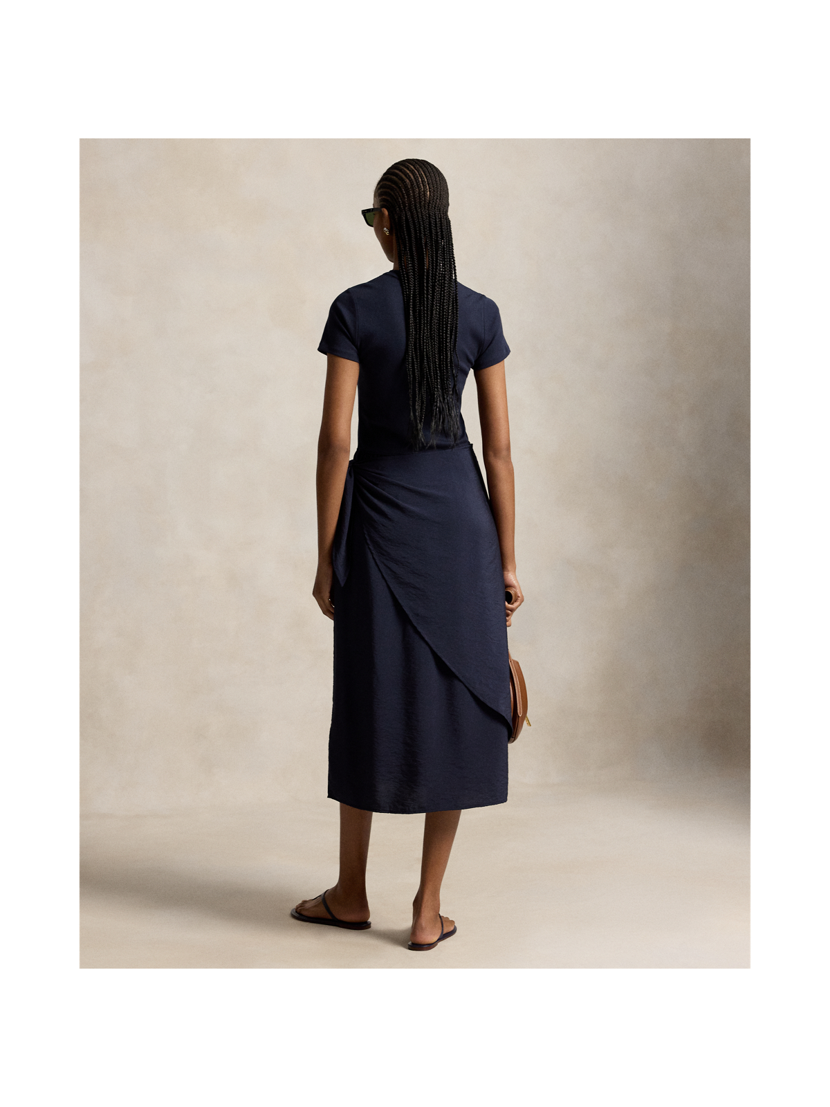 Женские платья Ralph Lauren Faux-Wrap Tee Dress — фото 2