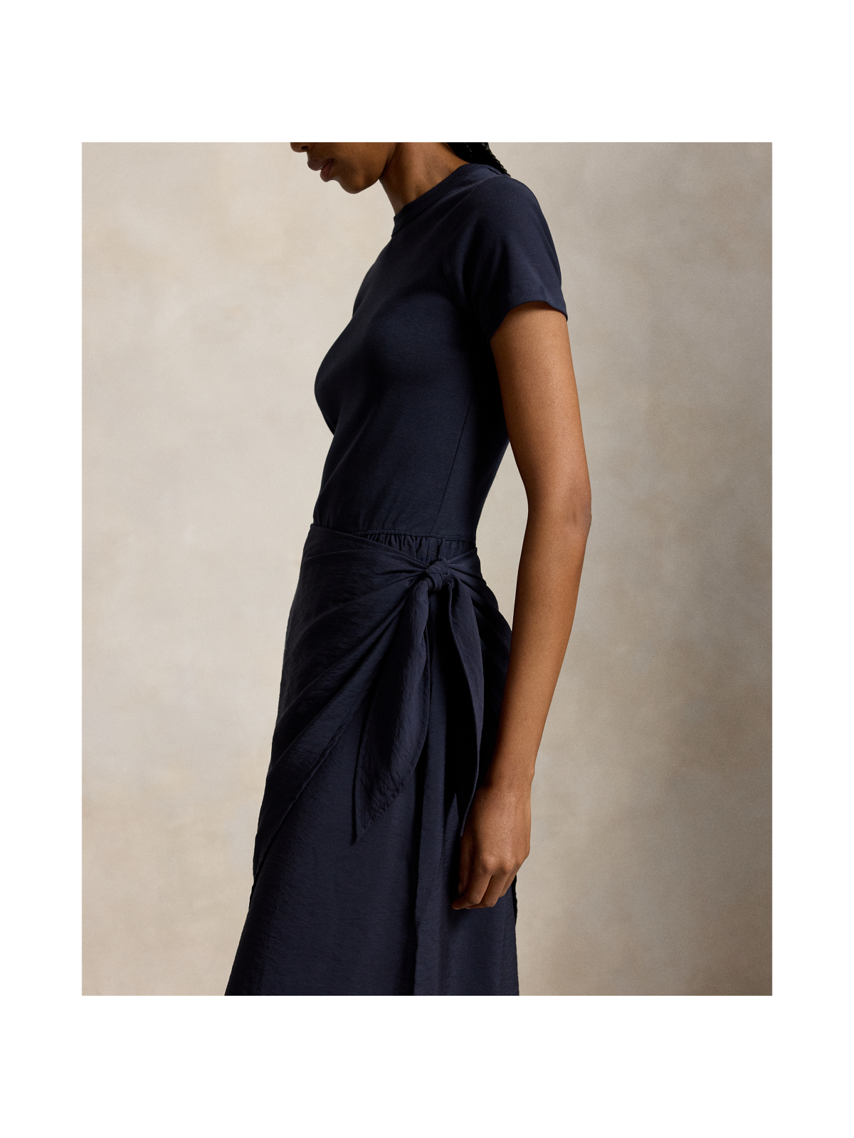 Женские платья Ralph Lauren Faux-Wrap Tee Dress — фото 3
