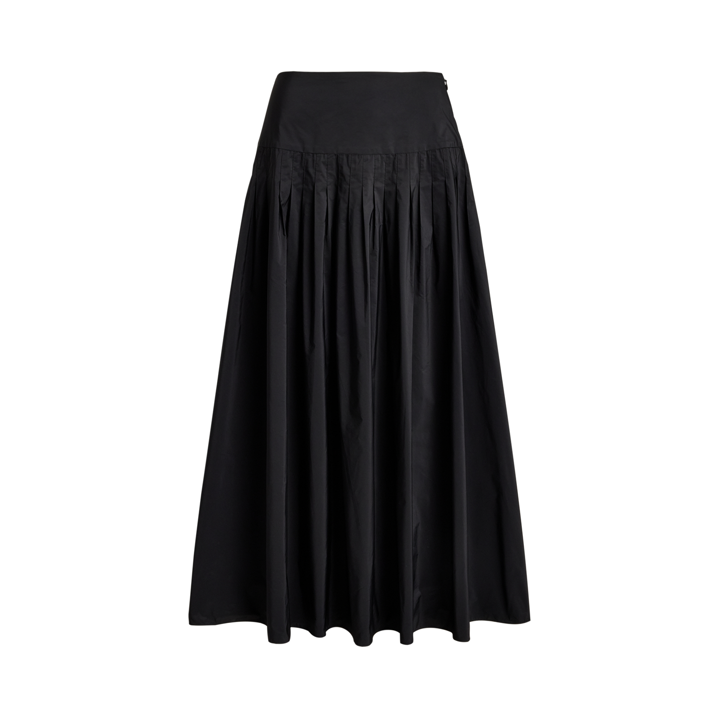 Женские юбки Polo Ralph Lauren Pleated Taffeta Maxiskirt, цвет: Чёрный — фото 7