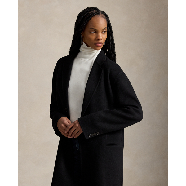 Polo Black Double-Faced Long Wool Coat Polo Ralph Lauren 4
