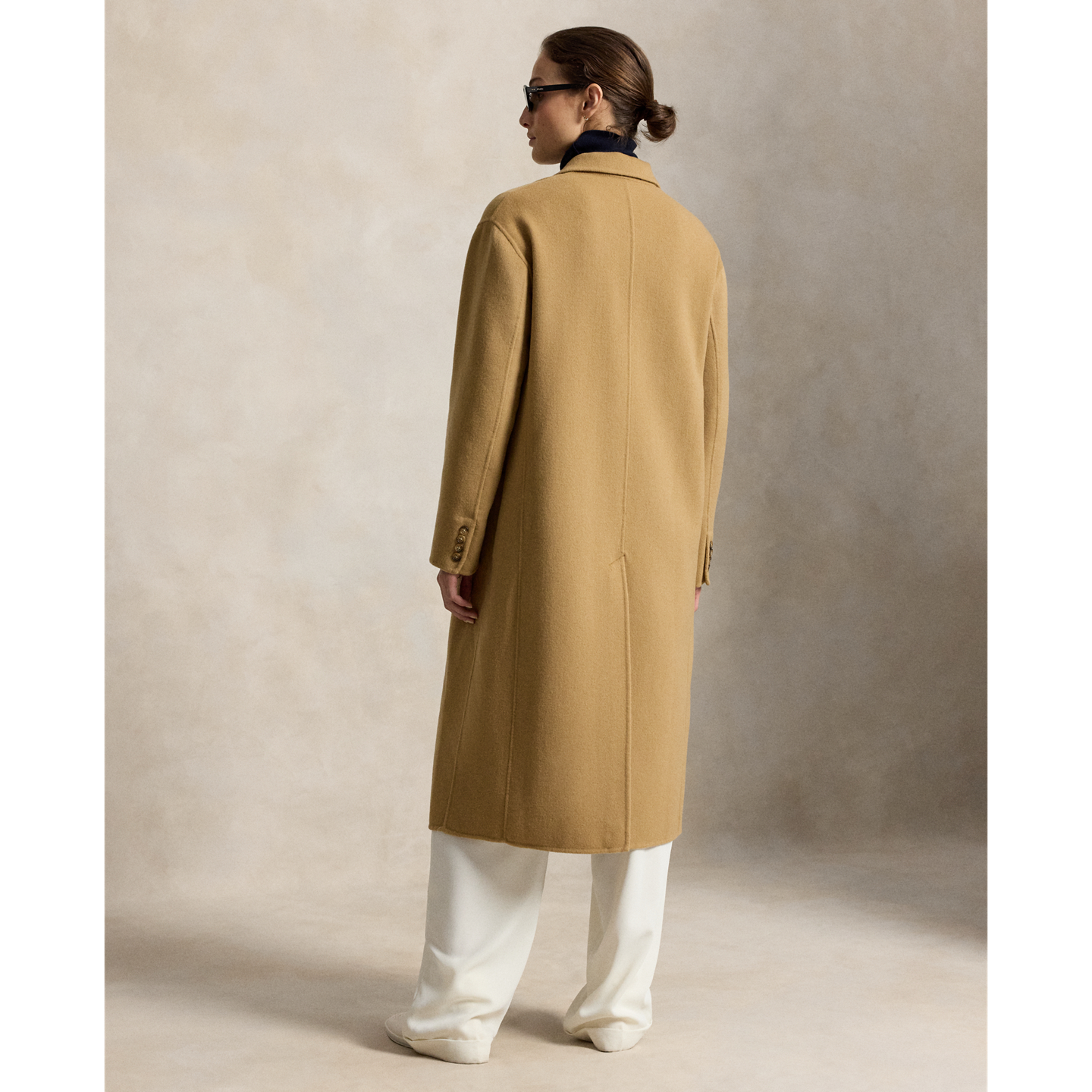 Женское пальто Ralph Lauren Double-Faced Long Wool, цвет: Верблюжий — фото 2