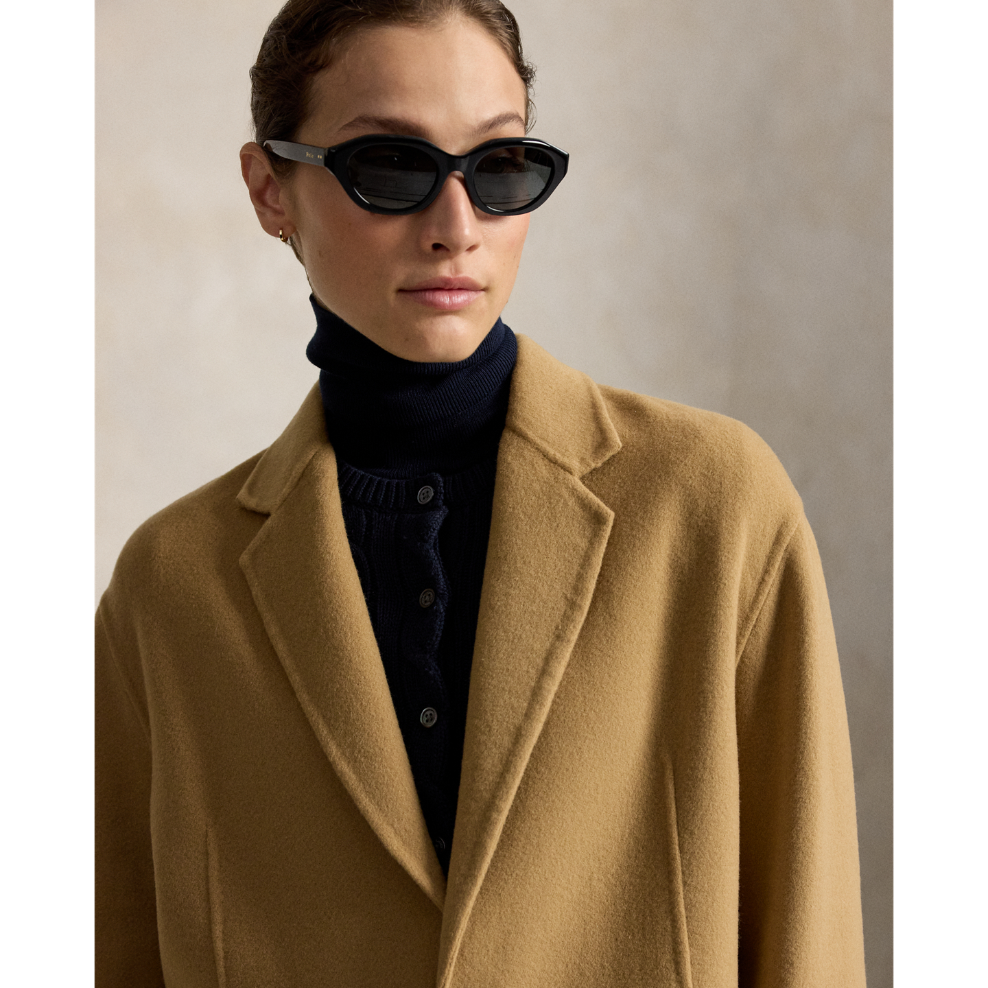 Женское пальто Ralph Lauren Double-Faced Long Wool, цвет: Верблюжий — фото 3