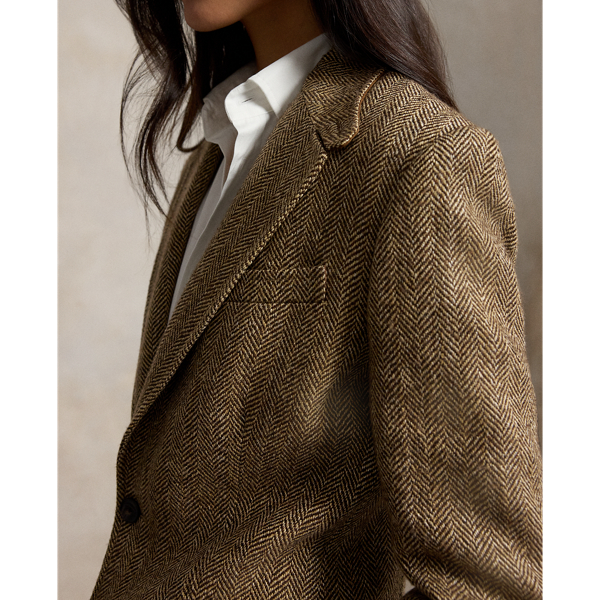 Blazer droit &agrave; chevrons