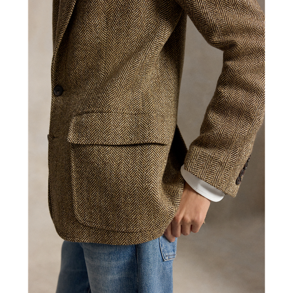 Blazer droit &agrave; chevrons
