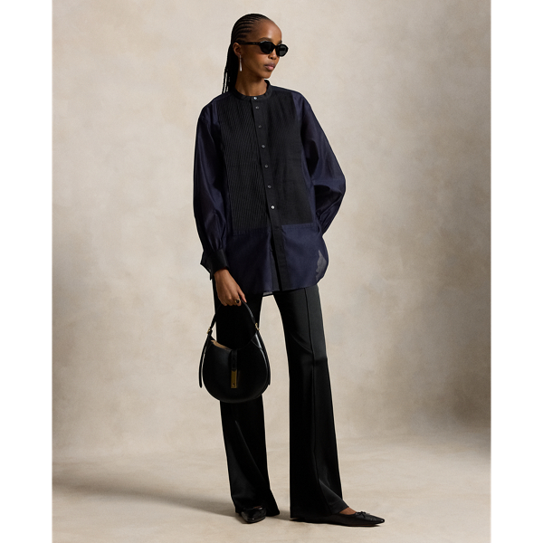 Lage kick-flare satijnen broek Polo Ralph Lauren in Polo black 1