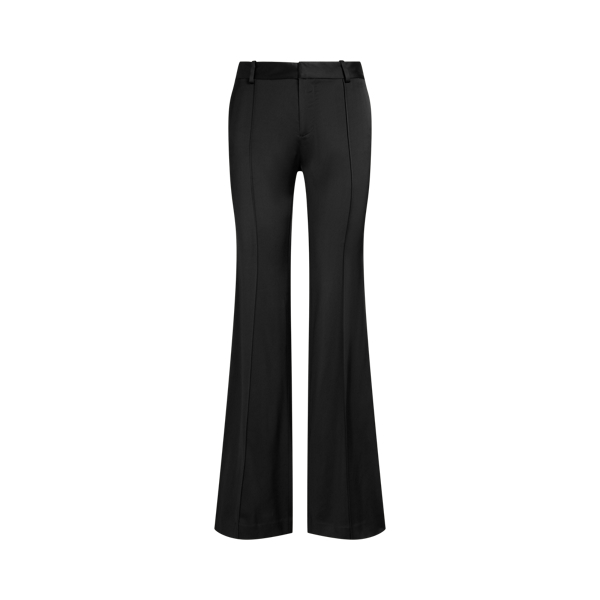Lage kick-flare satijnen broek Polo Ralph Lauren in Polo black 2