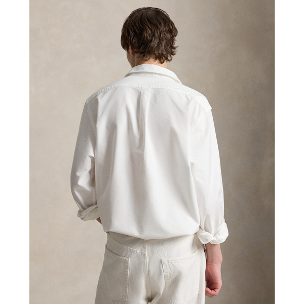 White Pink Pony Cotton Oxford Shirt Polo Ralph Lauren 4