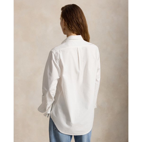 White Pink Pony Cotton Oxford Shirt Polo Ralph Lauren 6