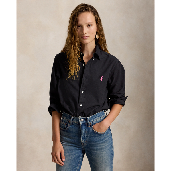 Polo Black Pink Pony Cotton Oxford Shirt Polo Ralph Lauren 6
