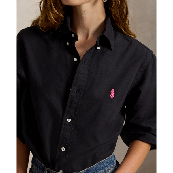 Polo Black Pink Pony Cotton Oxford Shirt Polo Ralph Lauren 9
