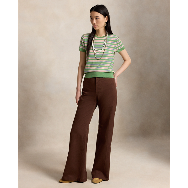 Striped Short-Sleeve Jumper
