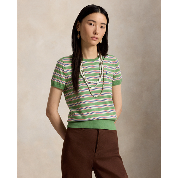 Striped Short-Sleeve Jumper