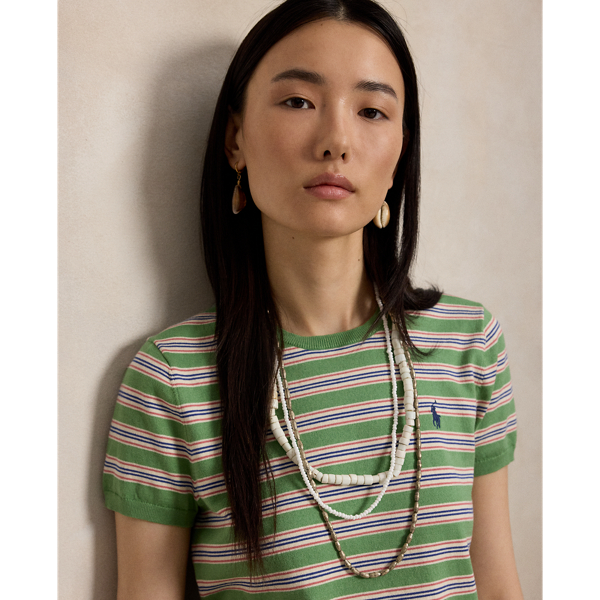 Striped Short-Sleeve Jumper