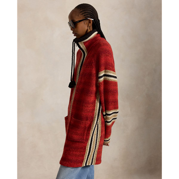 Wool-Cotton Zip Cardigan