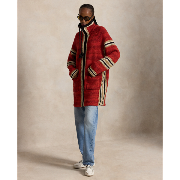 Wool-Cotton Zip Cardigan