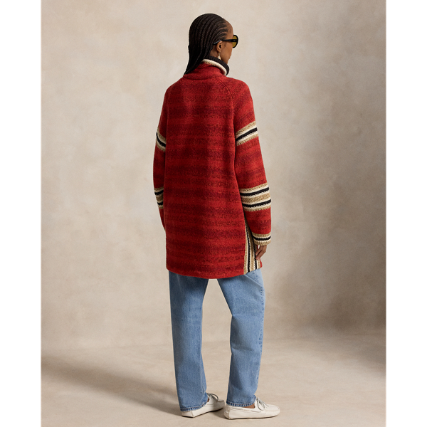 Wool-Cotton Zip Cardigan