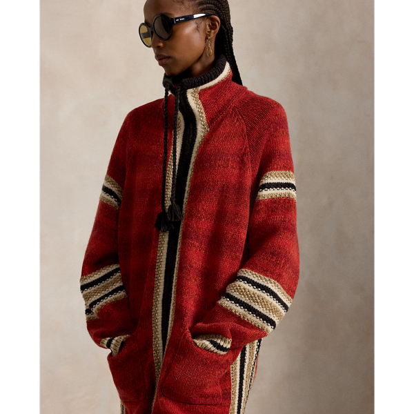 Wool-Cotton Zip Cardigan