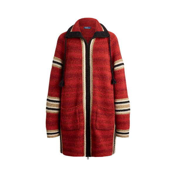 Wool-Cotton Zip Cardigan
