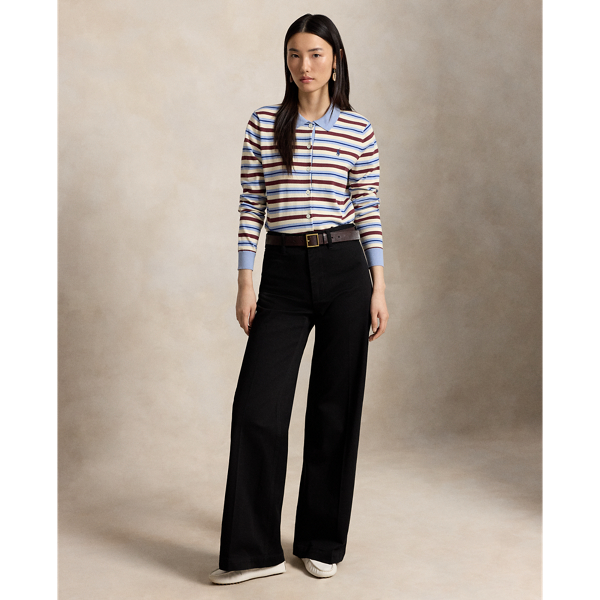 Striped Polo Cardigan